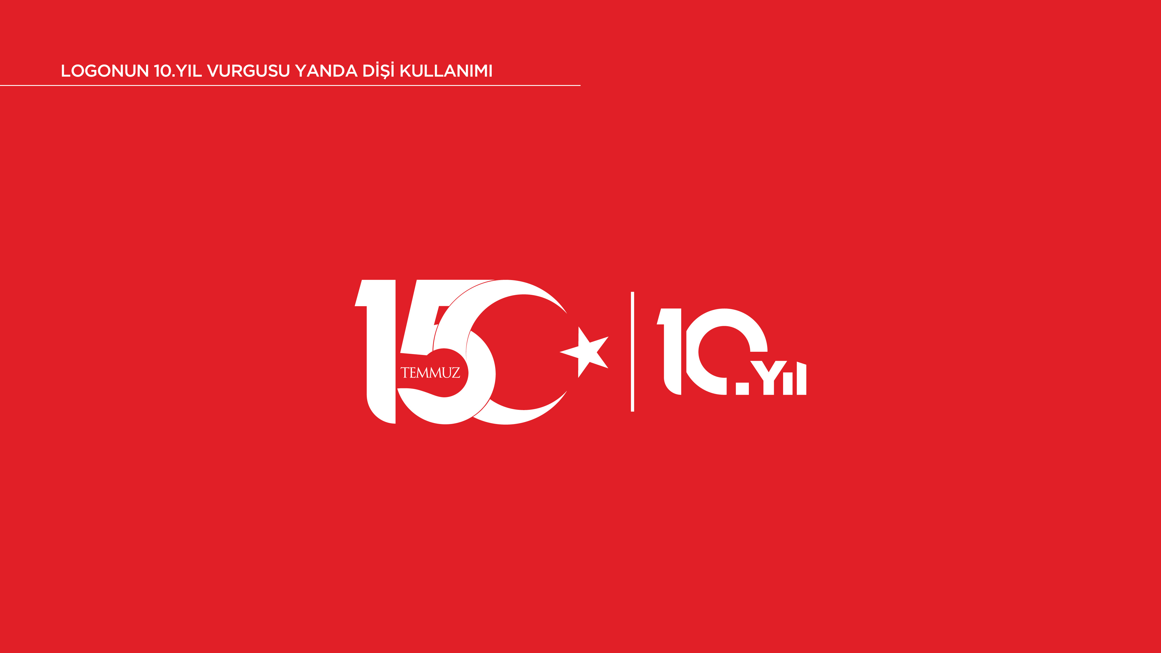 Logonun 10.Yıl Vurgusu Yanda Dişi Kullanımı