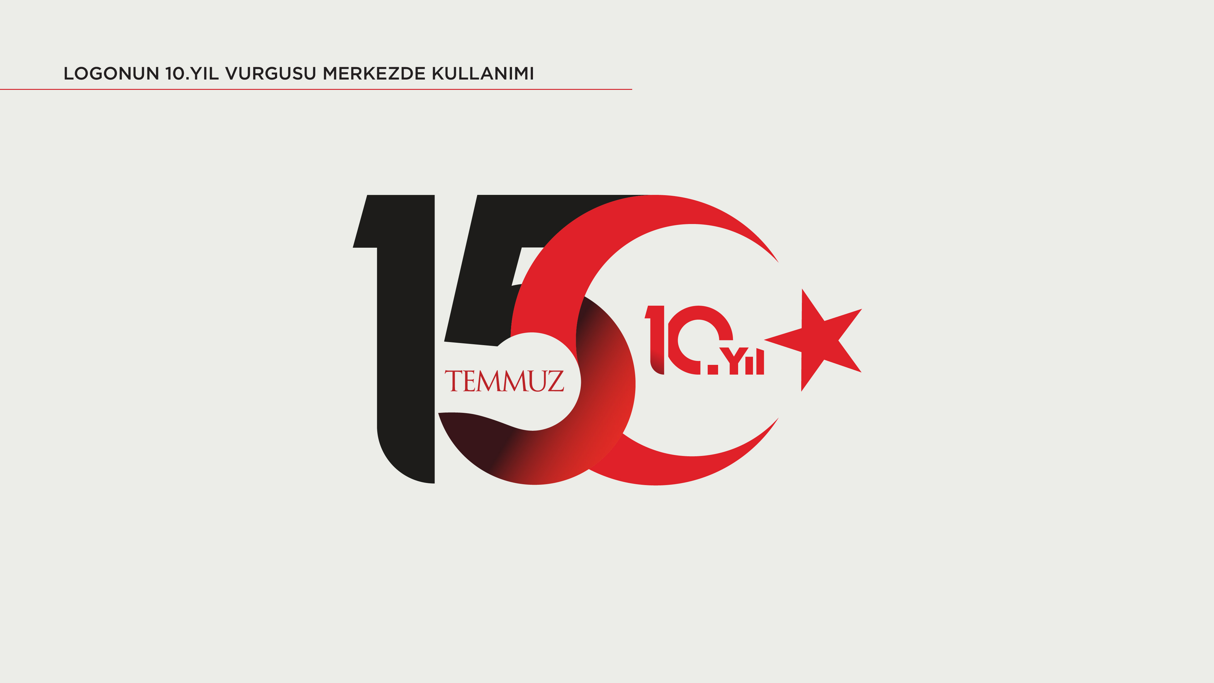 Logonun 10.Yıl Vurgusu Merkezde Kullanımı